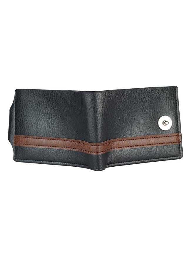 ZEVORA Men Travel, Trendy, Casual Black Leather Wallet (3 Card Slots) - Image 4